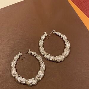 Elegant Silver Hoop Earrings